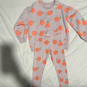 Zara Kids Coordinated Set with Orange Print Size 6